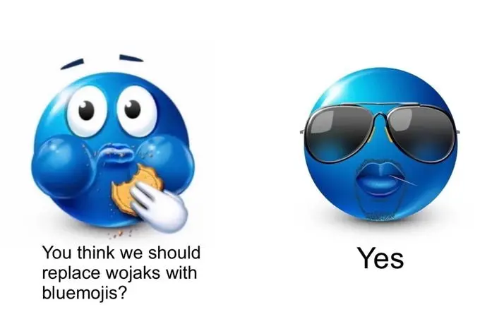 Blue Emoji Meme: What Does a Blue Emoji Face Mean?